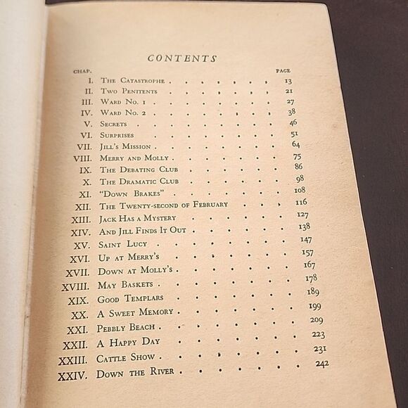 Antique Jack and Jill Hardcover Book Louisa May Alcott - Picture 4 of 9